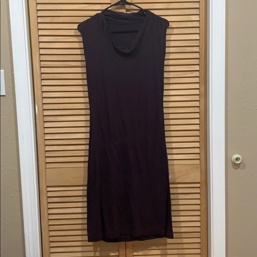 Fancy neck long dress